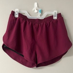 Maroon Shein Shorts